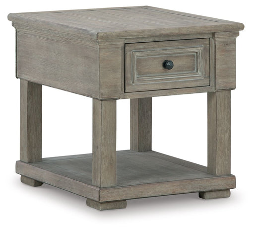 Moreshire - Bisque - Rectangular End Table Cleveland Home Outlet (OH) - Furniture Store in Middleburg Heights Serving Cleveland, Strongsville, and Online