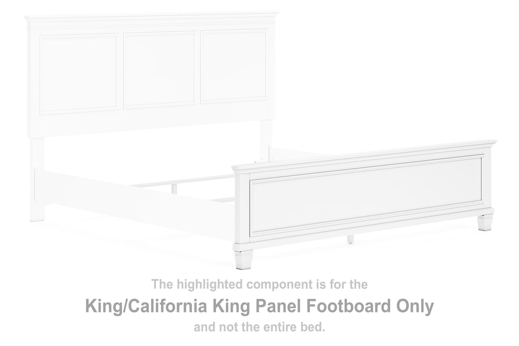 Fortman - White - King/Cal King Panel Footboard Cleveland Home Outlet (OH) - Furniture Store in Middleburg Heights Serving Cleveland, Strongsville, and Online