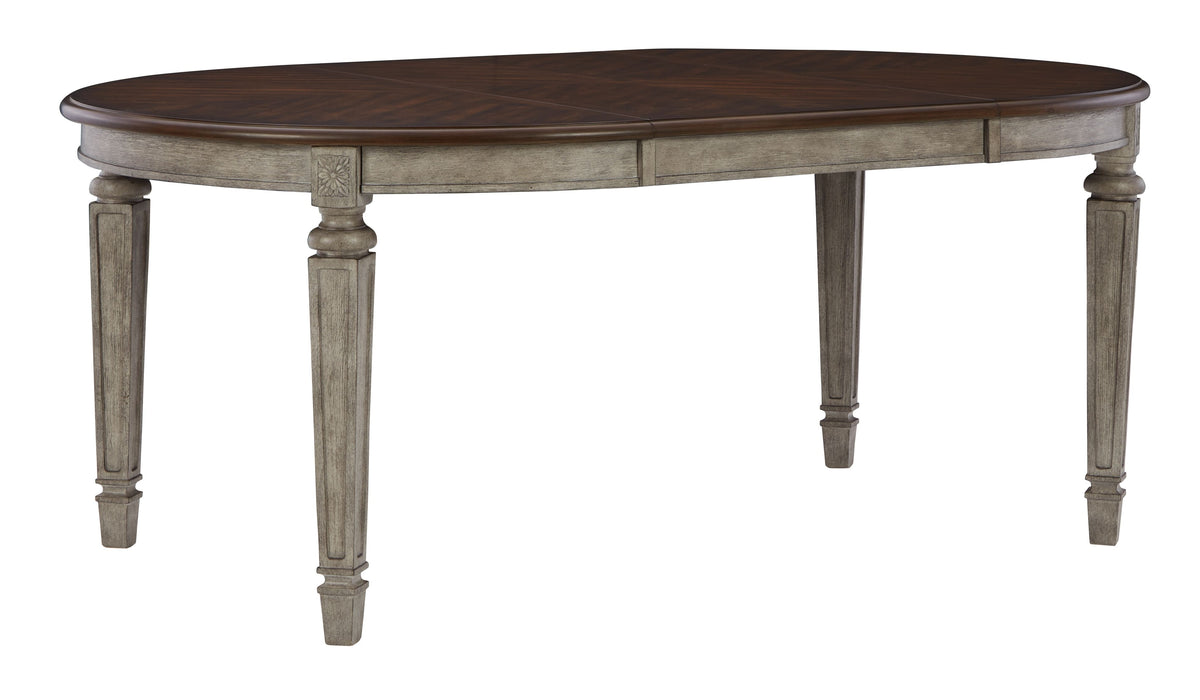 Lodenbay - Antique Gray - Oval Dining Room Ext Table Cleveland Home Outlet (OH) - Furniture Store in Middleburg Heights Serving Cleveland, Strongsville, and Online