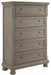 Lettner - Light Gray - Five Drawer Chest - 2-handles Cleveland Home Outlet (OH) - Furniture Store in Middleburg Heights Serving Cleveland, Strongsville, and Online