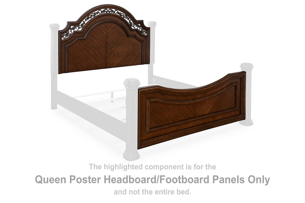 Lavinton - Brown - Queen Poster Headboard/ Footboard Panels