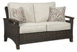 Paradise - Medium Brown - Loveseat W/Cushion Cleveland Home Outlet (OH) - Furniture Store in Middleburg Heights Serving Cleveland, Strongsville, and Online