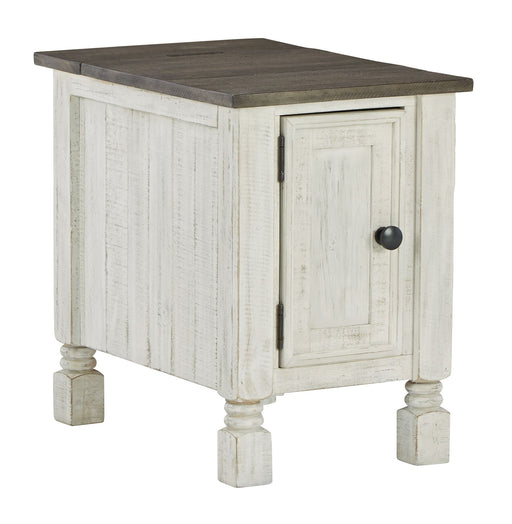Havalance - White / Gray - Chair Side End Table Cleveland Home Outlet (OH) - Furniture Store in Middleburg Heights Serving Cleveland, Strongsville, and Online