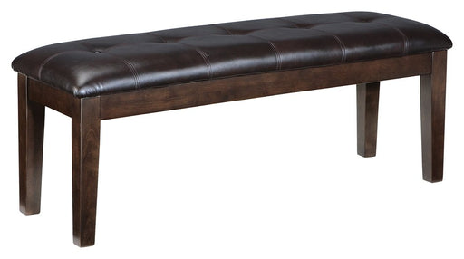 Haddigan - Dark Brown - Large Uph Dining Room Bench Cleveland Home Outlet (OH) - Furniture Store in Middleburg Heights Serving Cleveland, Strongsville, and Online