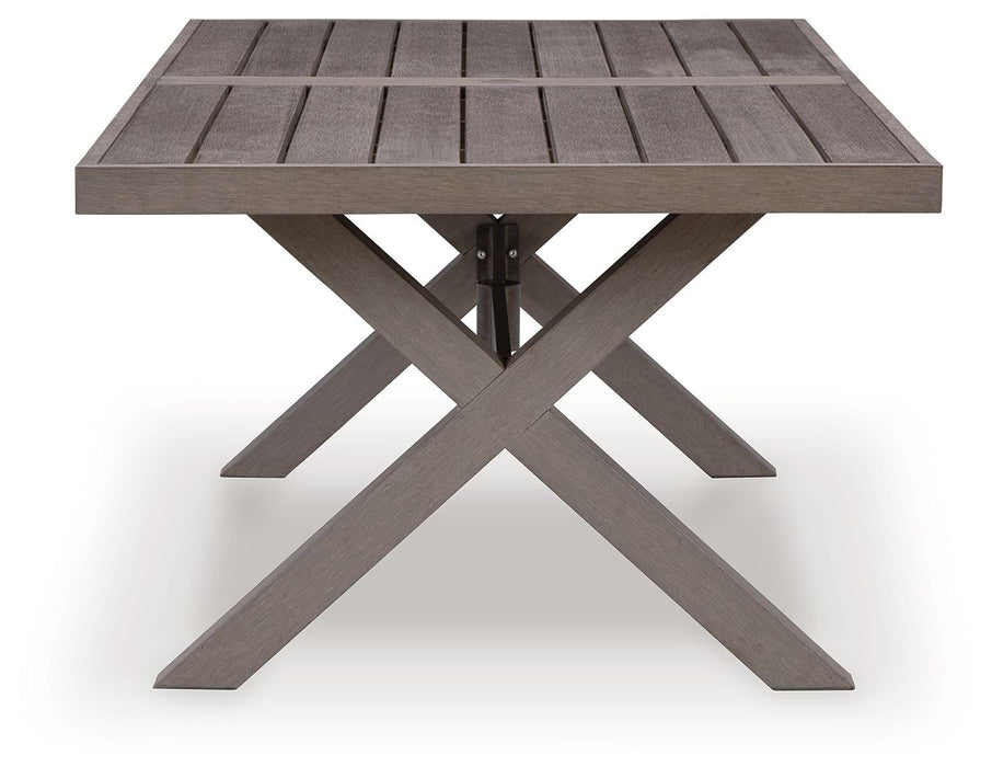 Hillside Barn - Brown - Rectangular Dining Table W/Umb Opt