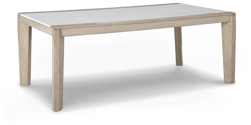 Wendora - Bisque / White - Rectangular Dining Room Table Cleveland Home Outlet (OH) - Furniture Store in Middleburg Heights Serving Cleveland, Strongsville, and Online