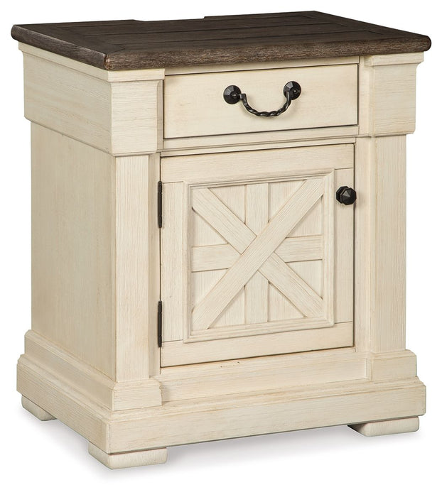 Bolanburg - Antique Brown Light - One Drawer Night Stand Cleveland Home Outlet (OH) - Furniture Store in Middleburg Heights Serving Cleveland, Strongsville, and Online