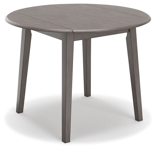 Shullden - Gray - Round Drm Drop Leaf Table Cleveland Home Outlet (OH) - Furniture Store in Middleburg Heights Serving Cleveland, Strongsville, and Online