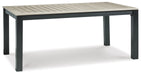 Mount Valley - Black / Driftwood - Rect Dining Table W/Umb Opt Cleveland Home Outlet (OH) - Furniture Store in Middleburg Heights Serving Cleveland, Strongsville, and Online