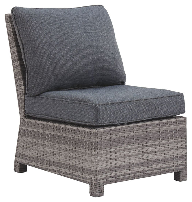 Salem - Gray - Armless Chair W/Cushion Cleveland Home Outlet (OH) - Furniture Store in Middleburg Heights Serving Cleveland, Strongsville, and Online