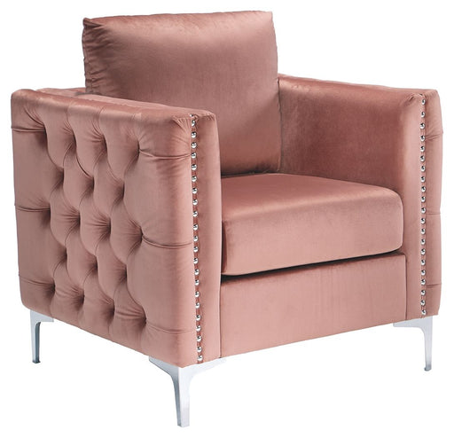 Lizmont - Blush Pink - Accent Chair Cleveland Home Outlet (OH) - Furniture Store in Middleburg Heights Serving Cleveland, Strongsville, and Online