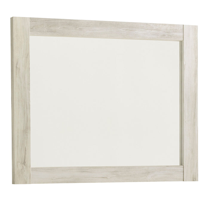 Bellaby - Whitewash - Bedroom Mirror - Wooden Frame Cleveland Home Outlet (OH) - Furniture Store in Middleburg Heights Serving Cleveland, Strongsville, and Online
