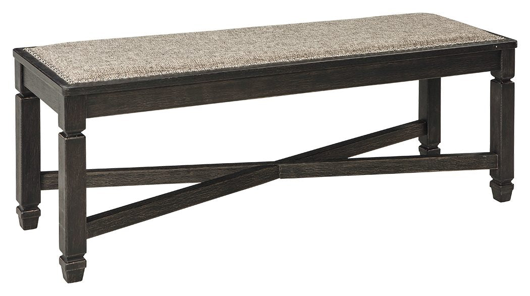 Tyler - Black / Grayish Brown - Upholstered Bench Cleveland Home Outlet (OH) - Furniture Store in Middleburg Heights Serving Cleveland, Strongsville, and Online