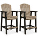 Fairen Trail - Black/Driftwood - Tall Barstool Cleveland Home Outlet (OH) - Furniture Store in Middleburg Heights Serving Cleveland, Strongsville, and Online