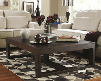 Watson - Dark Brown - Rectangular Cocktail Table Cleveland Home Outlet (OH) - Furniture Store in Middleburg Heights Serving Cleveland, Strongsville, and Online