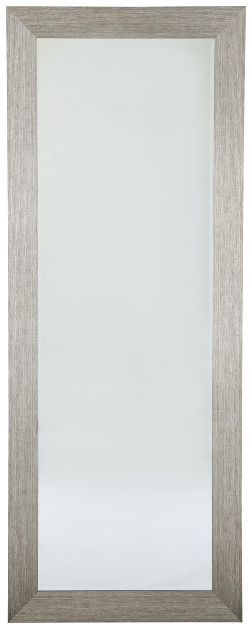 Duka - Silver Finish - Floor Mirror Cleveland Home Outlet (OH) - Furniture Store in Middleburg Heights Serving Cleveland, Strongsville, and Online