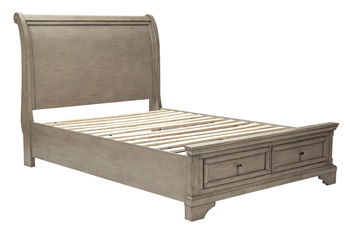 Lettner - Light Gray - Full Sleigh Headboard Cleveland Home Outlet (OH) - Furniture Store in Middleburg Heights Serving Cleveland, Strongsville, and Online