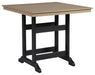 Fairen Trail - Black / Driftwood - Square Counter Tbl W/Umb Opt Cleveland Home Outlet (OH) - Furniture Store in Middleburg Heights Serving Cleveland, Strongsville, and Online