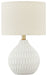 Wardmont - White - Ceramic Table Lamp Cleveland Home Outlet (OH) - Furniture Store in Middleburg Heights Serving Cleveland, Strongsville, and Online