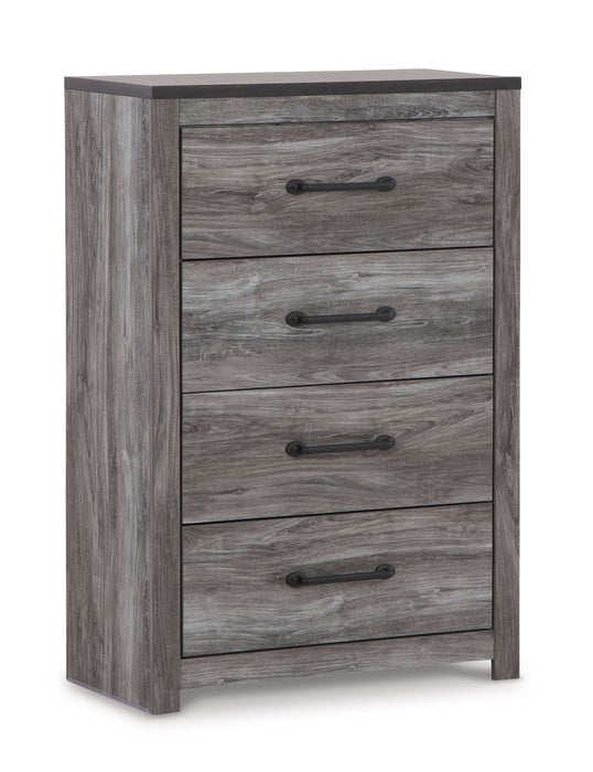 Bronyan - Dark Gray - Four Drawer Chest Cleveland Home Outlet (OH) - Furniture Store in Middleburg Heights Serving Cleveland, Strongsville, and Online