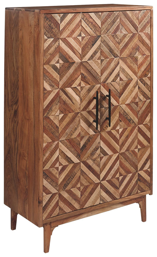Gabinwell - Brown / Beige - Accent Cabinet Cleveland Home Outlet (OH) - Furniture Store in Middleburg Heights Serving Cleveland, Strongsville, and Online