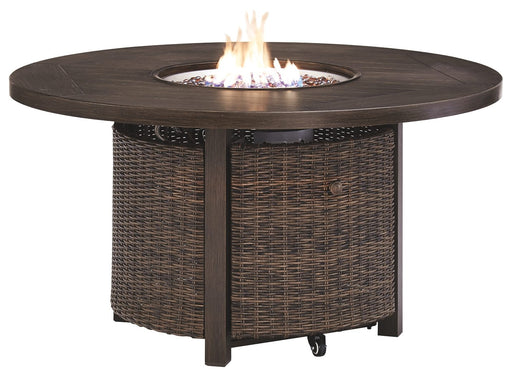 Paradise - Medium Brown - Round Fire Pit Table Cleveland Home Outlet (OH) - Furniture Store in Middleburg Heights Serving Cleveland, Strongsville, and Online
