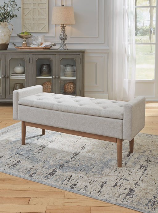 Briarson - Beige / Brown - Storage Bench Cleveland Home Outlet (OH) - Furniture Store in Middleburg Heights Serving Cleveland, Strongsville, and Online