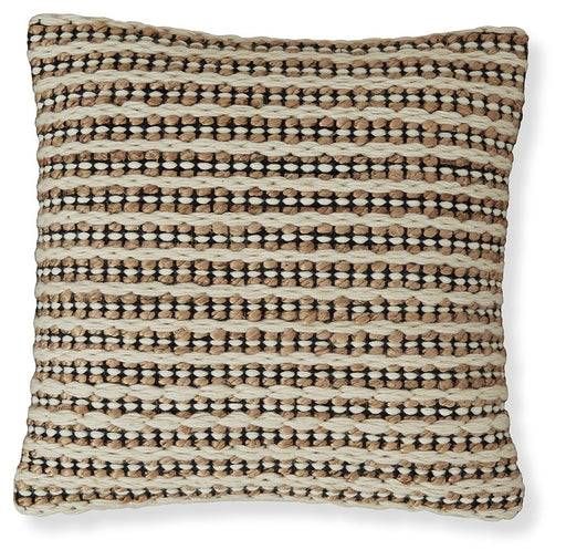 Nealington - Brown / Black/white - Pillow (Set of 4) Cleveland Home Outlet (OH) - Furniture Store in Middleburg Heights Serving Cleveland, Strongsville, and Online