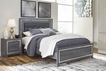Lodanna - Gray - Queen Panel Rails Cleveland Home Outlet (OH) - Furniture Store in Middleburg Heights Serving Cleveland, Strongsville, and Online