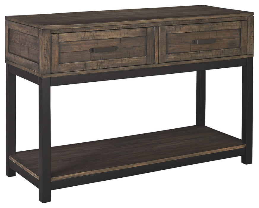 Johurst - Grayish Brown - Sofa Table Cleveland Home Outlet (OH) - Furniture Store in Middleburg Heights Serving Cleveland, Strongsville, and Online