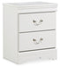 Anarasia - White - Two Drawer Night Stand Cleveland Home Outlet (OH) - Furniture Store in Middleburg Heights Serving Cleveland, Strongsville, and Online