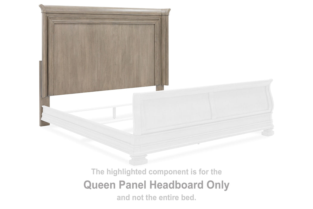 Lexorne - Gray - Queen Panel Headboard