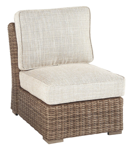 Beachcroft - Beige - Armless Chair W/Cushion Cleveland Home Outlet (OH) - Furniture Store in Middleburg Heights Serving Cleveland, Strongsville, and Online