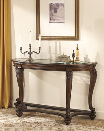 Norcastle - Dark Brown - Sofa Table Cleveland Home Outlet (OH) - Furniture Store in Middleburg Heights Serving Cleveland, Strongsville, and Online