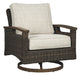 Paradise Trail - Medium Brown - Swivel Lounge Chair Cleveland Home Outlet (OH) - Furniture Store in Middleburg Heights Serving Cleveland, Strongsville, and Online