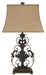 Sallee - Gold Finish - Poly Table Lamp Cleveland Home Outlet (OH) - Furniture Store in Middleburg Heights Serving Cleveland, Strongsville, and Online