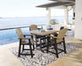 Fairen Trail - Black / Driftwood - 5 Pc. - Counter Dining Set Cleveland Home Outlet (OH) - Furniture Store in Middleburg Heights Serving Cleveland, Strongsville, and Online