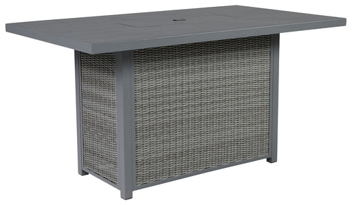 Palazzo - Gray - Rect Bar Table W/Fire Pit Cleveland Home Outlet (OH) - Furniture Store in Middleburg Heights Serving Cleveland, Strongsville, and Online