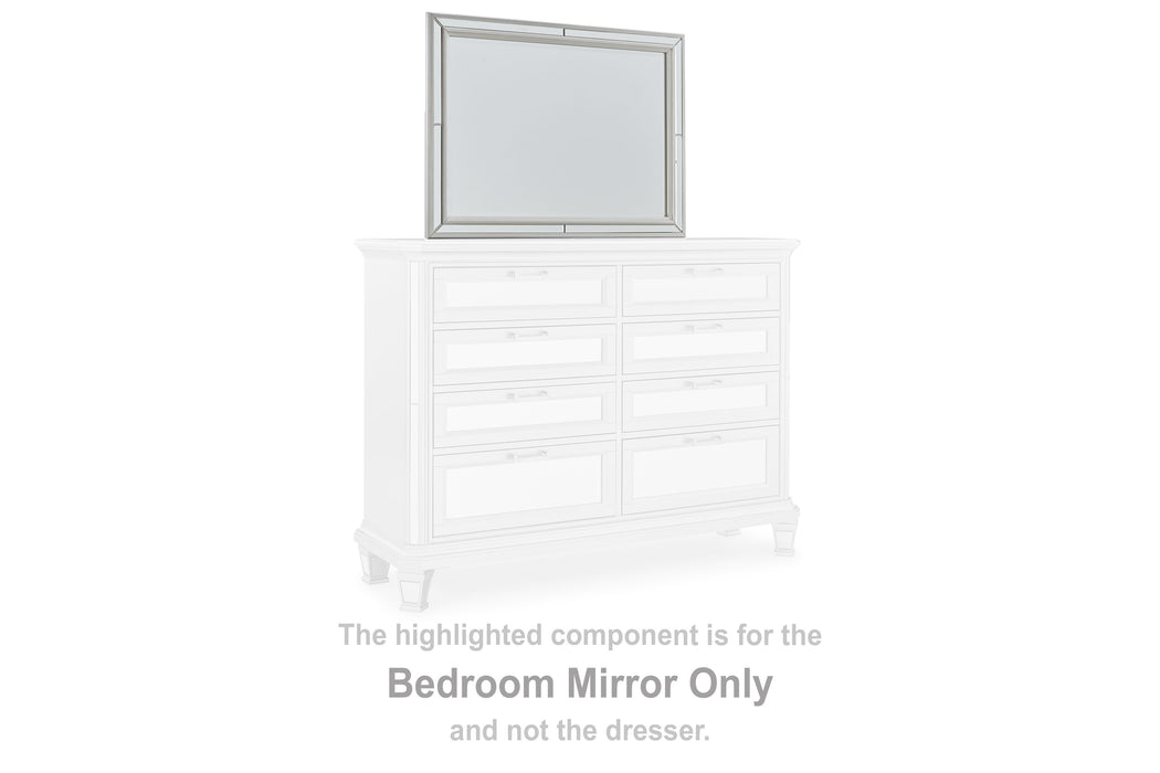 Lindenfield - Silver - Bedroom Mirror Cleveland Home Outlet (OH) - Furniture Store in Middleburg Heights Serving Cleveland, Strongsville, and Online