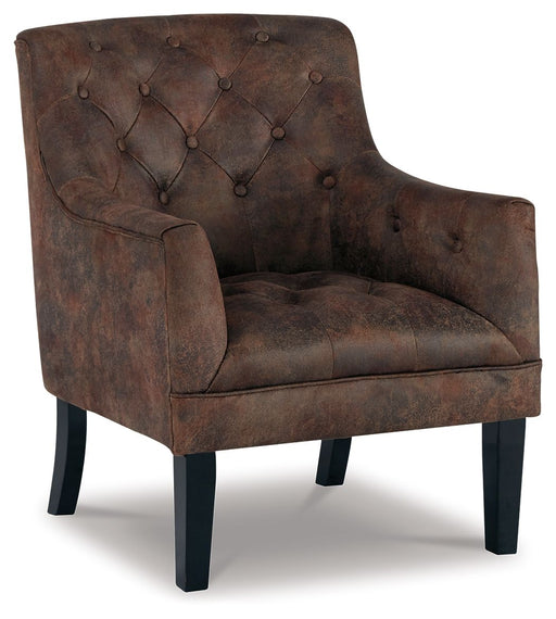 Drakelle - Mahogany - Accent Chair Cleveland Home Outlet (OH) - Furniture Store in Middleburg Heights Serving Cleveland, Strongsville, and Online