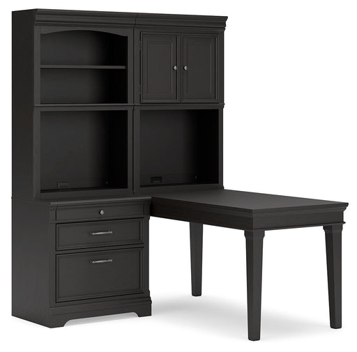 Beckincreek - Black - Home Office Bookcase Desk Cleveland Home Outlet (OH) - Furniture Store in Middleburg Heights Serving Cleveland, Strongsville, and Online