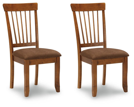 Berringer - Rustic Brown - Dining Uph Side Chair (Set of 2) Cleveland Home Outlet (OH) - Furniture Store in Middleburg Heights Serving Cleveland, Strongsville, and Online