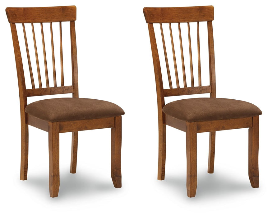 Berringer - Rustic Brown - Dining Uph Side Chair (Set of 2) Cleveland Home Outlet (OH) - Furniture Store in Middleburg Heights Serving Cleveland, Strongsville, and Online
