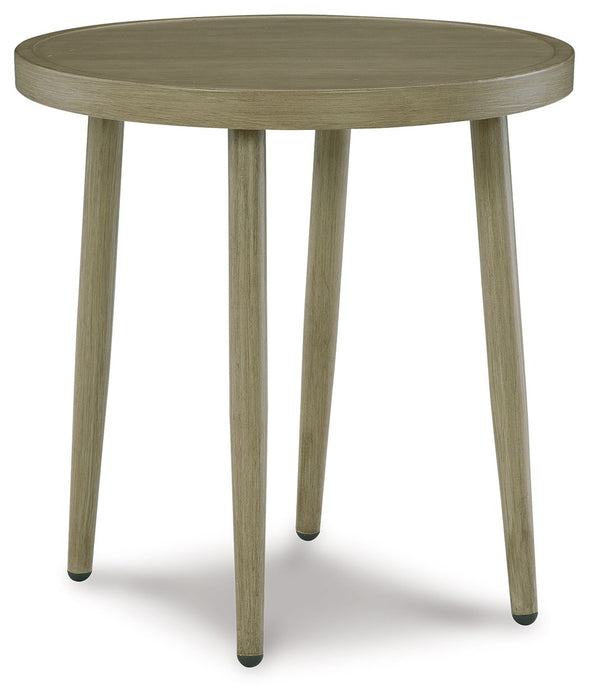 Swiss Valley - Beige - Round End Table Cleveland Home Outlet (OH) - Furniture Store in Middleburg Heights Serving Cleveland, Strongsville, and Online