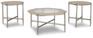 Varlowe - Bisque - Occasional Table Set (Set of 3) Cleveland Home Outlet (OH) - Furniture Store in Middleburg Heights Serving Cleveland, Strongsville, and Online