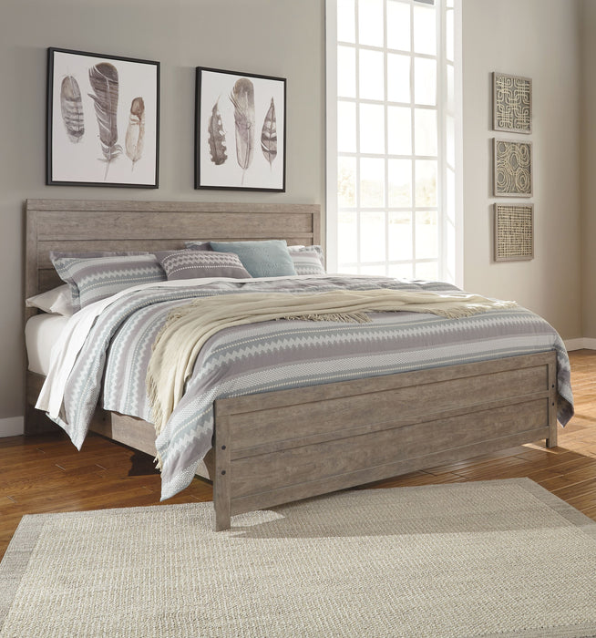 Culverbach - Gray - King Panel Headboard/Footboard Cleveland Home Outlet (OH) - Furniture Store in Middleburg Heights Serving Cleveland, Strongsville, and Online