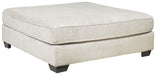 Rawcliffe - Parchment - Oversized Accent Ottoman Cleveland Home Outlet (OH) - Furniture Store in Middleburg Heights Serving Cleveland, Strongsville, and Online