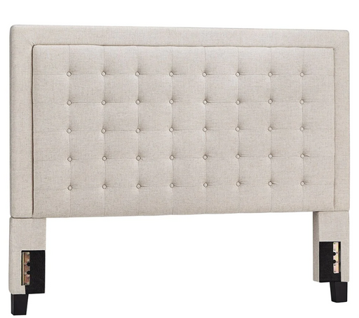 Inspire Q Hudson Button Tufted Headboard - Oatmeal Cleveland Home Outlet (OH) - Furniture Store in Middleburg Heights Serving Cleveland, Strongsville, and Online